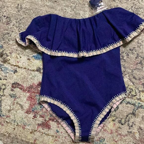 New. Platinum by PilyQ navy swimsuit. Retails $164 - Picture 8 of 11
